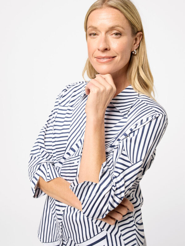 Black Pepper Carmele 3/4 Sleeve Shirt - Image 3