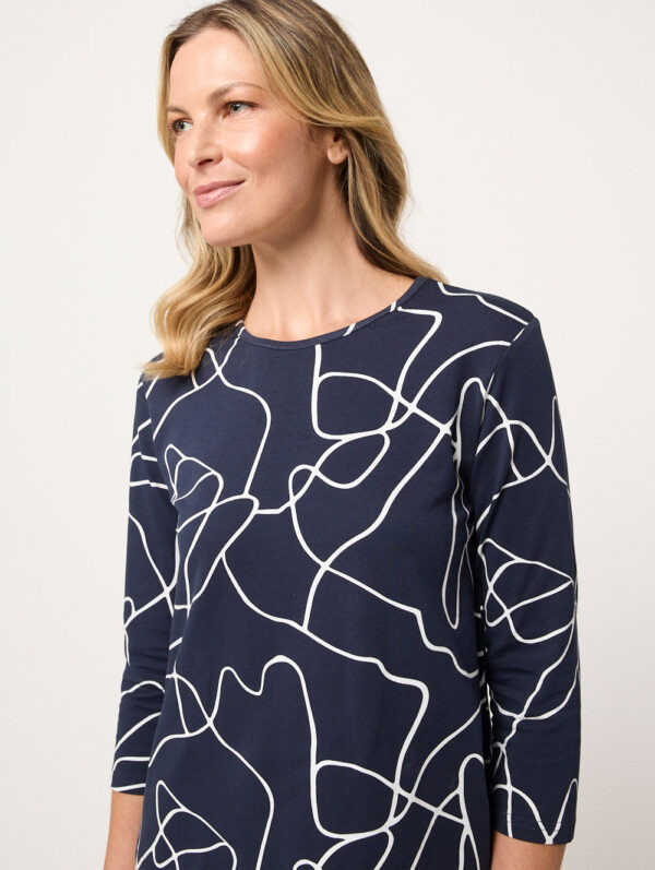 Black Pepper Gessica 3/4 Sleeve Top - Image 3