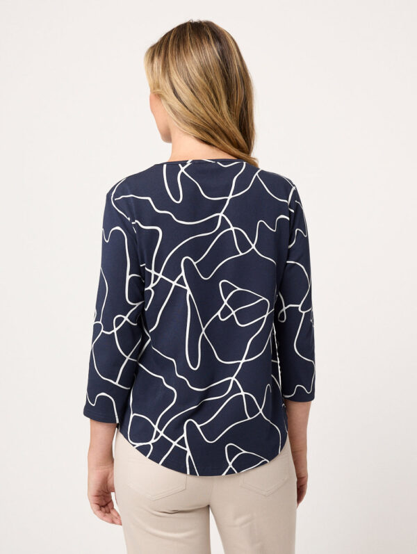 Black Pepper Gessica 3/4 Sleeve Top - Image 4