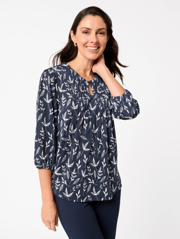 Black Pepper Juliette 3/4 Sleeve Top