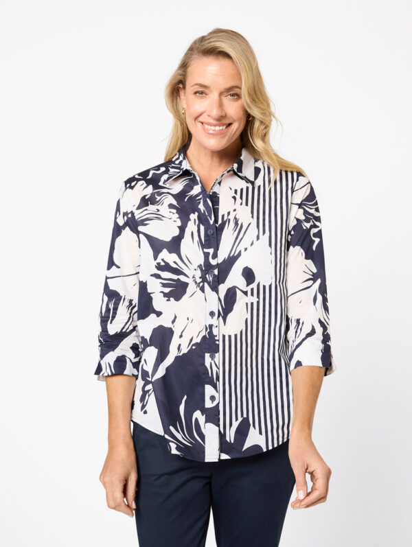 Black Pepper Sinead 3/4 Sleeve Shirt