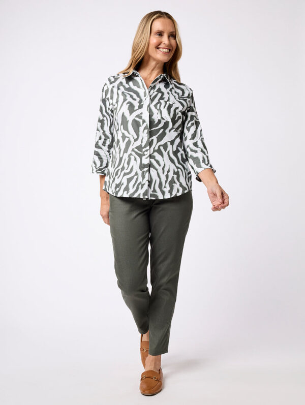 Black Pepper Sachie 3/4 Sleeve Shirt - Image 2