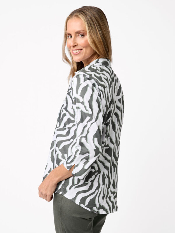Black Pepper Sachie 3/4 Sleeve Shirt - Image 4