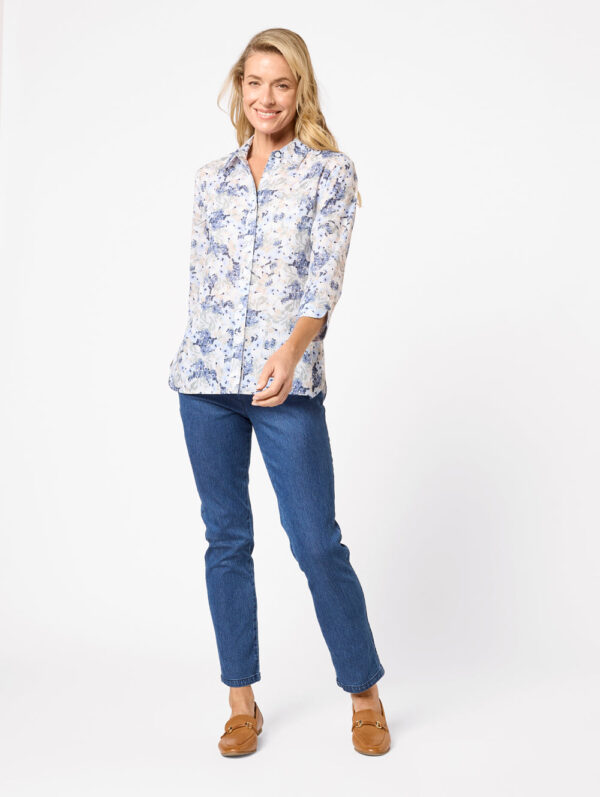 Black Pepper Kaitlin 3/4 Sleeve Shirt - Image 4