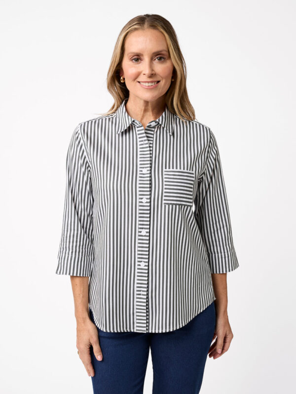 Black Pepper Lindie 3/4 Sleeve Shirt