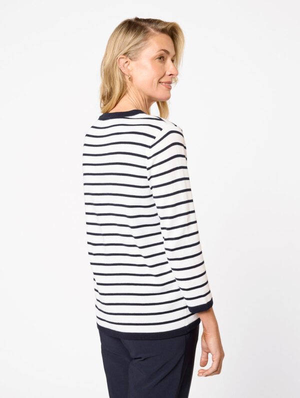 Black Pepper Kamiko 3/4 Sleeve Cardigan - Image 4