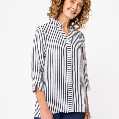 Black Pepper Karleigh 3/4 Sleeve Shirt