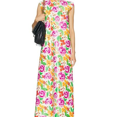 Balenciaga Sleeveless Floral Dress