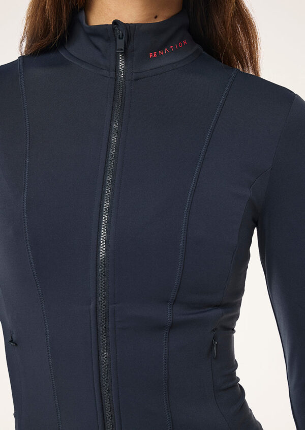 P.E Nation Global Breakthrough Jacket In Marine Blue - Image 3
