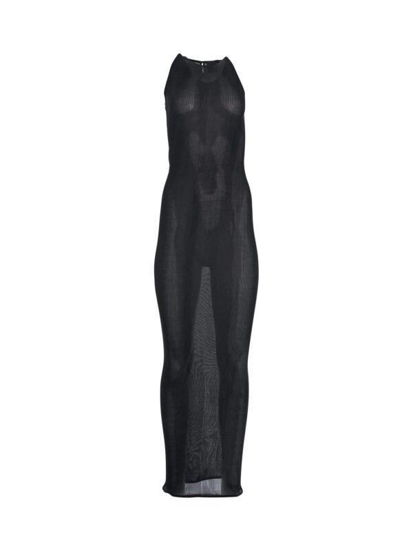 Givenchy Halter Long Silk Dress in Black