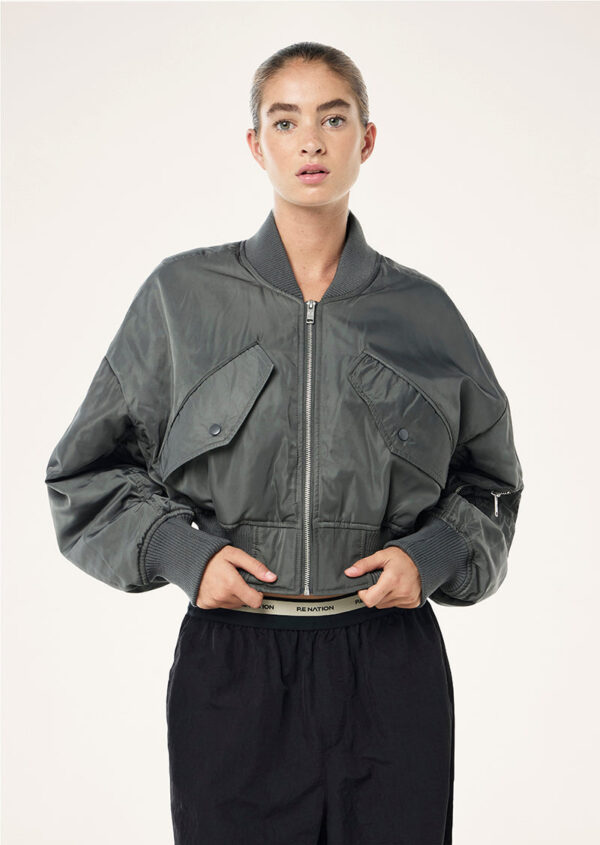 P.E Nation Captivate Bomber In Gunmetal