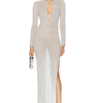 Casablanca Sheer Long Dress