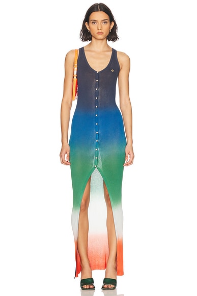 Casablanca Gradient Long Rib Dress - Miss Nelly