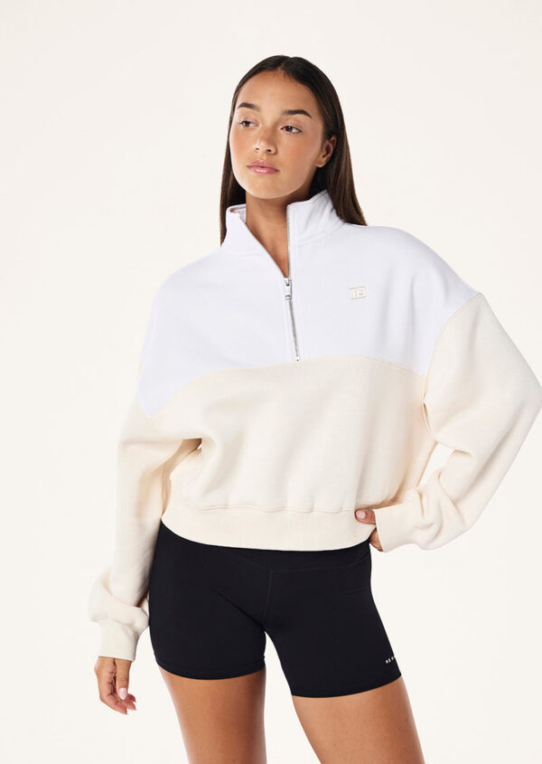P.E Nation Centre Field Sweat In Whisper White