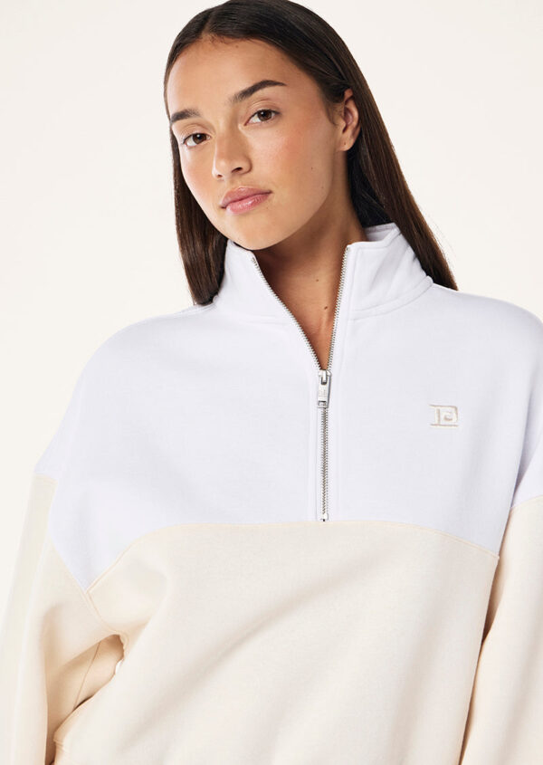 P.E Nation Centre Field Sweat In Whisper White - Image 2