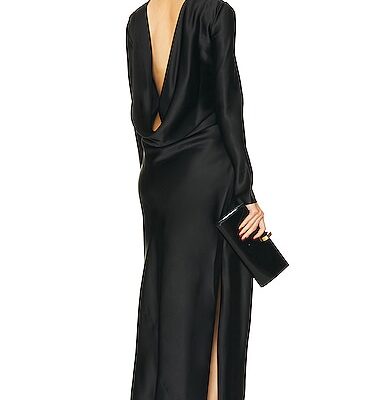 Christopher Esber Palladium Long Sleeve Tuck Dress