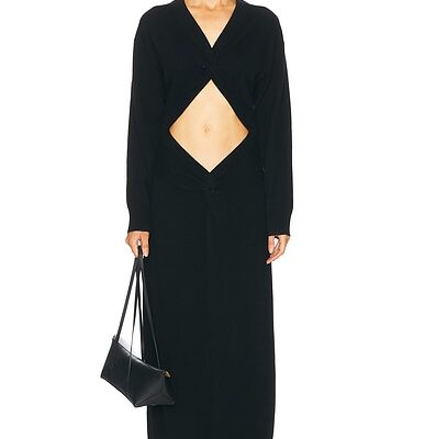 Christopher Esber Twist Disconnect Cashmere Dress