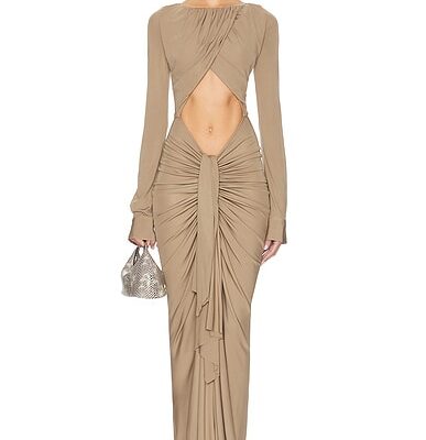 Christopher Esber Bateau Drape Disconnect Dress
