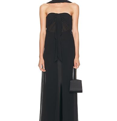 Christopher Esber Reverse Halter Silk Dress