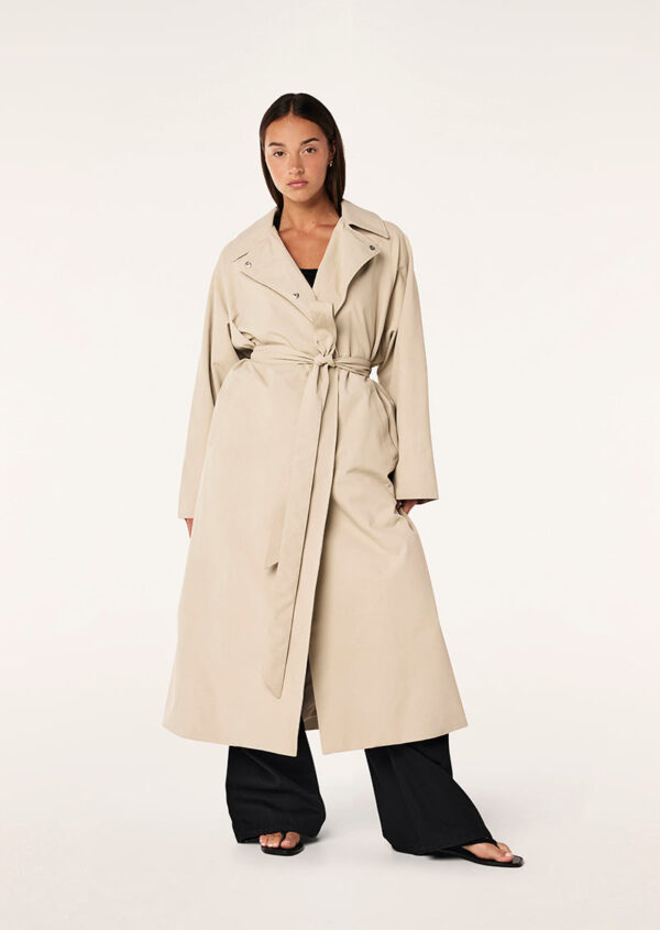 P.E Nation Commute Trench Coat In Oxford Tan