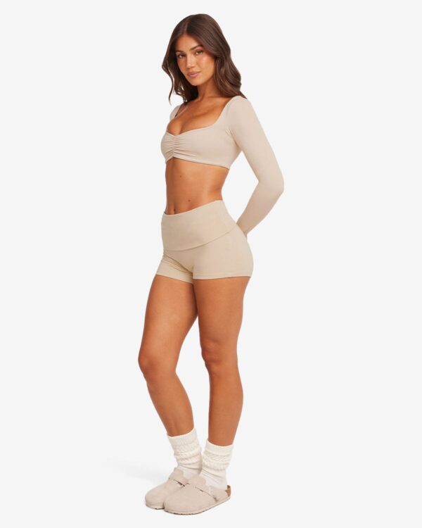 CSB Foldover Yoga Shorts - Image 3