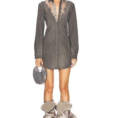 Diesel Sheer Mini Shirt Dress