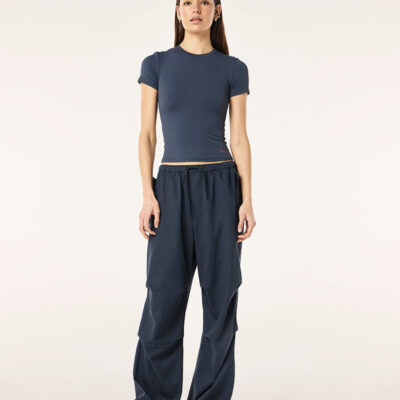 P.E Nation Global Discovery Cotton Pant In Marine Blue