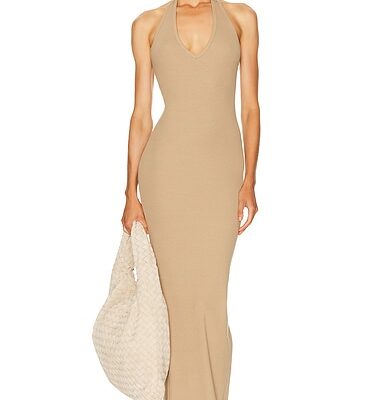 Eterne Halter Maxi Dress