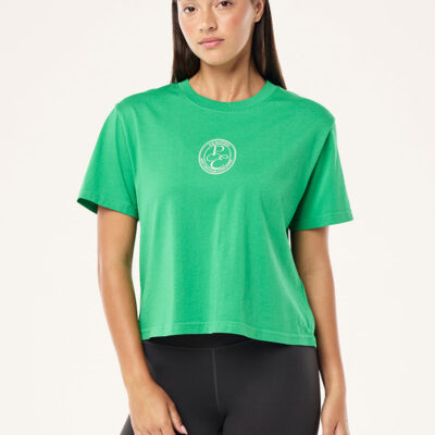 P.E Nation Exposition Tee In Washed Kelly Green