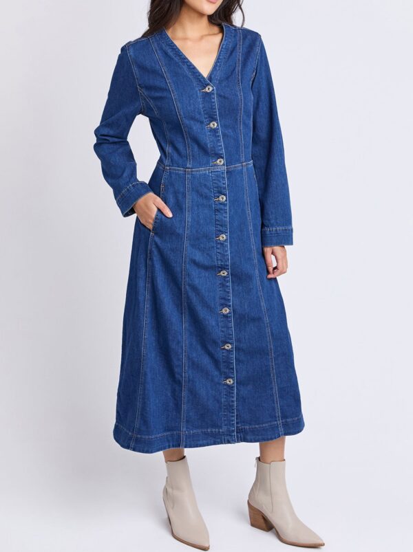 Elm Mariella Denim Dress - Image 2