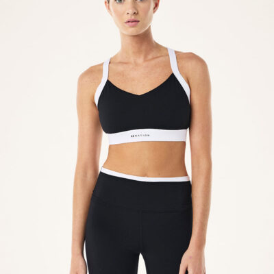 P.E Nation Flow Sports Bra In Black
