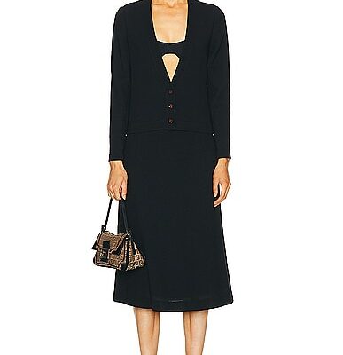 FWRD Renew Chanel 1999 Cardigan & Skirt Set
