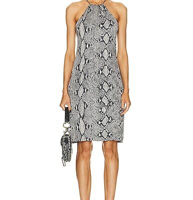 FWRD Renew Gucci Snakeskin Print Dress