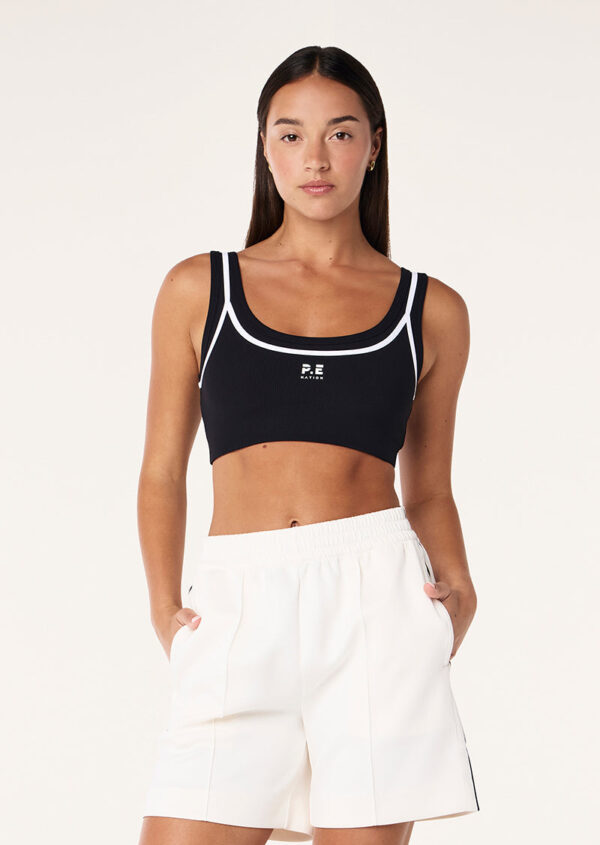 P.E Nation Forward Crop In Black