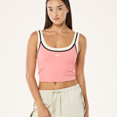 P.E Nation Forward Tank In Dusty Pink