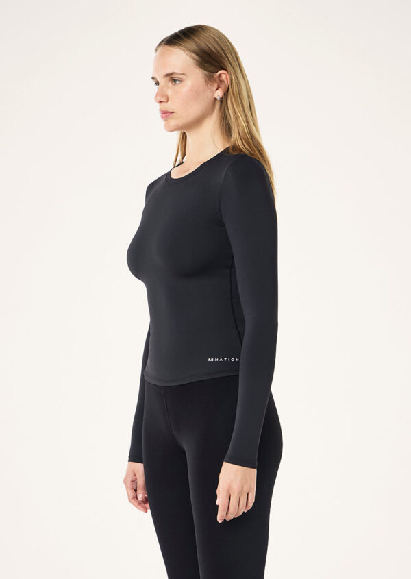 P.E Nation Foundation Long Sleeve Top In Black - Image 2