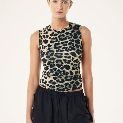 P.E Nation Foundation Muscle Tank In Leopard