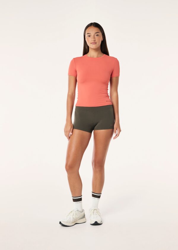 P.E Nation Foundation Short Sleeve Tee In Brick Red - Image 2