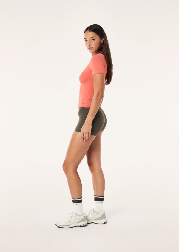 P.E Nation Foundation Short Sleeve Tee In Brick Red - Image 3