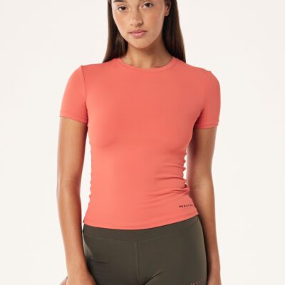 P.E Nation Foundation Short Sleeve Tee In Brick Red
