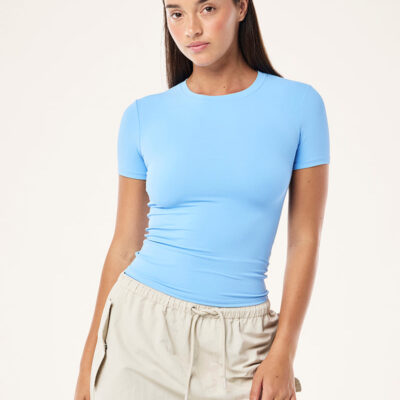 P.E Nation Foundation Short Sleeve Tee In Cornflower Blue