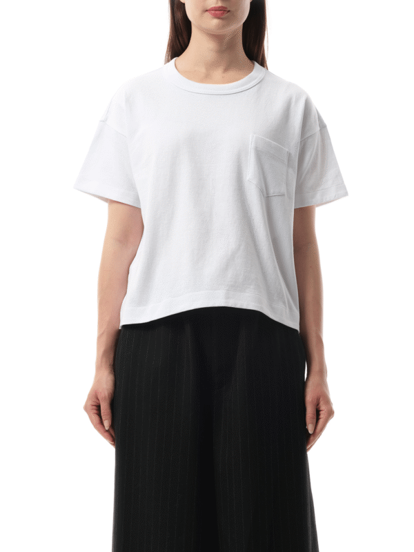 Sacai S Jersey T-Shirt in White