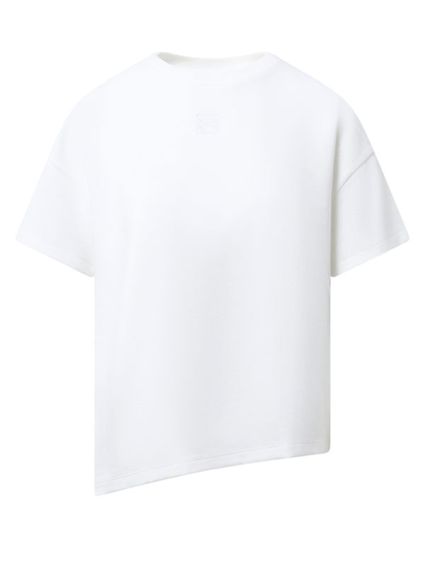 Loewe Asymmetric T-Shirt in White - Image 2