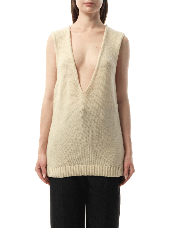 Lanvin Knitted Top in Ivory