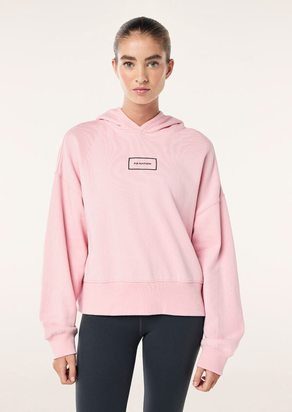 P.E Nation Global Hoodie In Chalk Pink