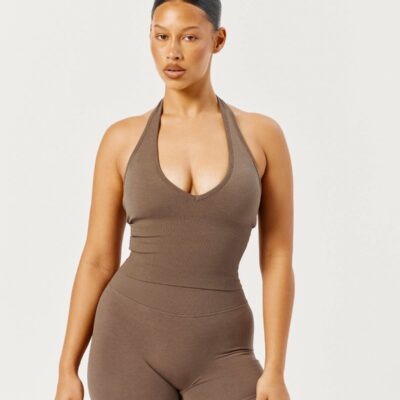 CSB Seamless Halter Cropped Tank