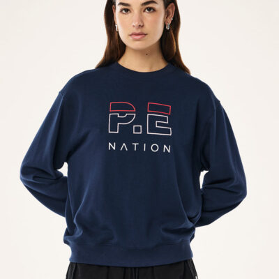 P.E Nation Global Heads Up Sweat In Dark Navy