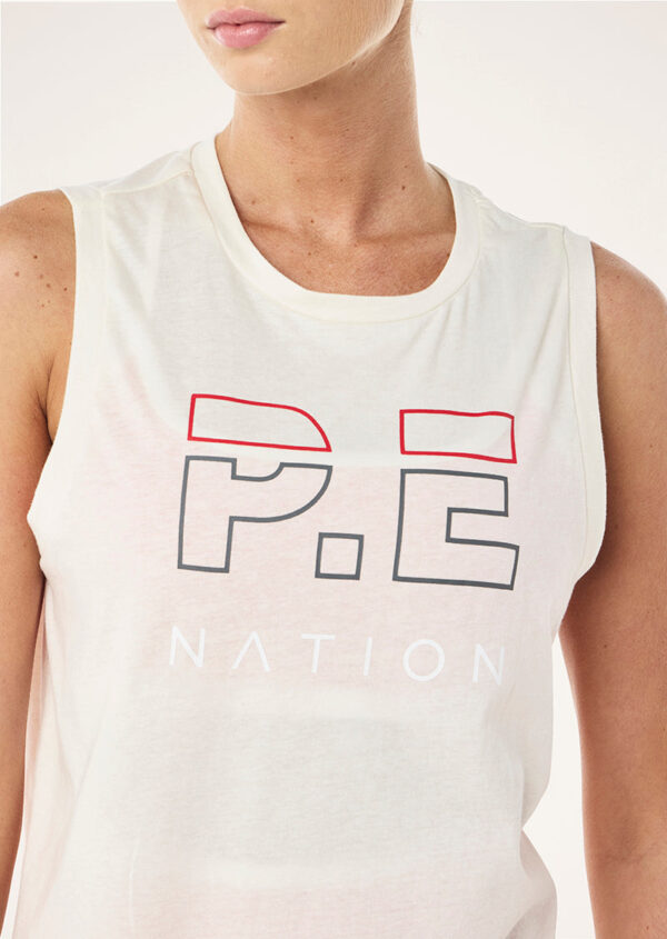 P.E Nation Heads Up Tank In Whisper White - Image 2