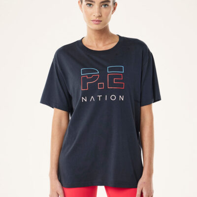 P.E Nation Heads Up Tee In Marine Blue
