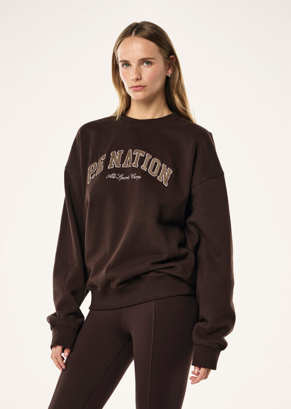 P.E Nation Global Heritage Sweat In Espresso - Image 3